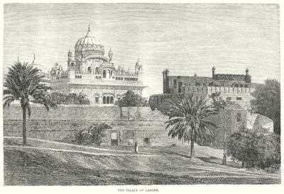 Paladset i Lahore (kobberstik) af English School
