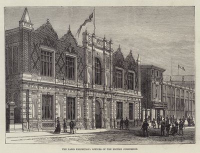 Paris-udstillingen, den britiske kommissions kontorer (gravering) af English School
