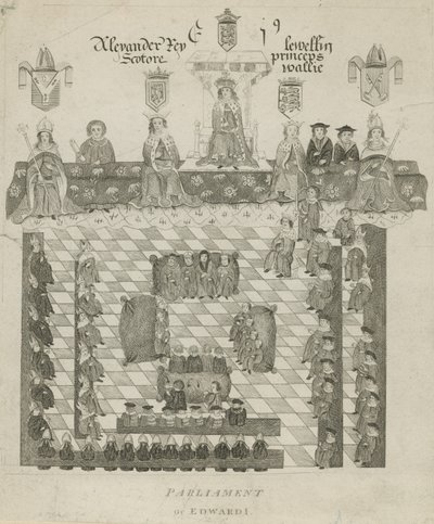 Das Parlament von König Edward I. von English School