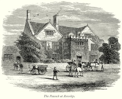 The Peacock at Rowsley (gravering) af English School