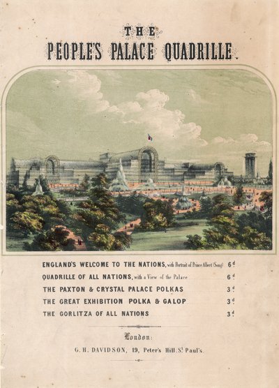 Folkets Palace Quadrille af English School