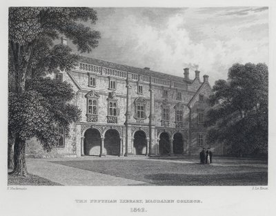 The Pepysian Library, Magdalen College, 1842dani af English School