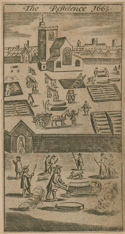 Pestelencen 1665 af English School