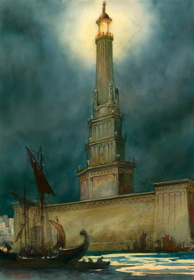 Pharos af Alexandria af English School