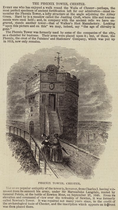 The Phoenix Tower, Chester (gravering) af English School