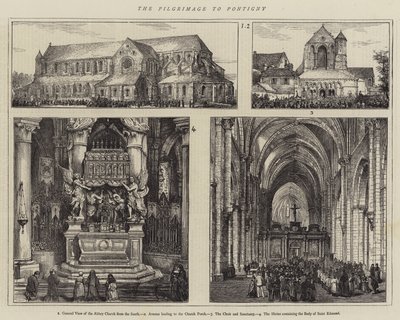 Pilgrimsrejsen til Pontigny (gravering) af English School