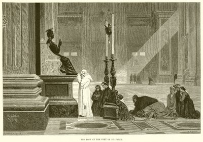 Der Papst zu Füßen von St. Peter von English School