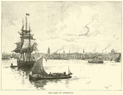 Der Hafen von Liverpool von English School