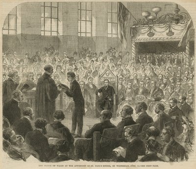 Prinsen af Wales ved udnævnelsen af St Pauls School af English School