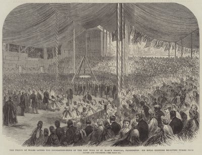 Prinsen af Wales lægger grundstenen til den nye fløj af St Mary