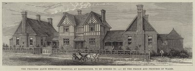 Princess Alice Memorial Hospital i Eastbourne, der åbnes i dag af prinsen og prinsessen af Wales (gravering) af English School