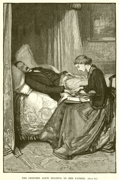 Prinsessen Alice læser for sin far af English School