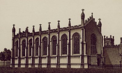 Kapellet på Proprietary College, Cheltenham (litografi) af English School