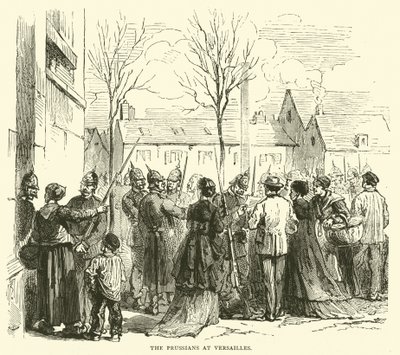 Preusserne i Versailles, januar 1871 af English School