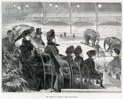 Dronningen i Olympia, West Kensington af English School