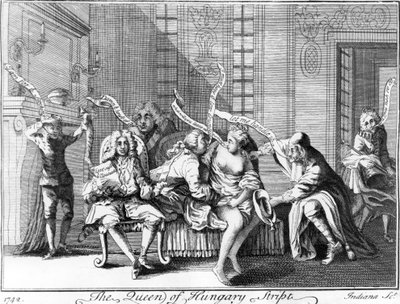 Dronningen af Ungarn Stript, 1742 af English School