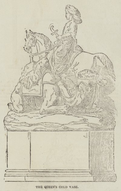 Dronningens guldvase (gravering) af English School