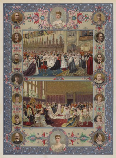 Dronningens jubilæum (chromolitho) af English School