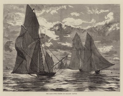 Løbet er overstået og indtager Balloon Canvas af English School