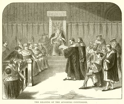 Das Vorlesen des Augsburger Bekenntnisses von English School