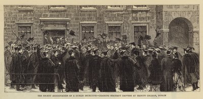 The Recent Assassination of a Dublin Detective, formand for Sergent Danvers ved Trinity College, Dublin af English School