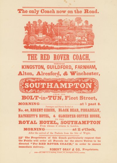 The Red Rover Coach af English School