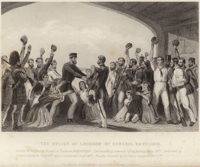 The Relief of Lucknow af General Havelock af English School