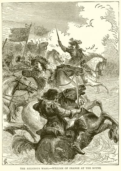De religiøse krige.--William af Orange ved Boyne af English School