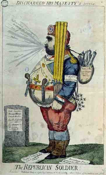 "The Republican Soldier", udgivet af S.W. Fores. af English School
