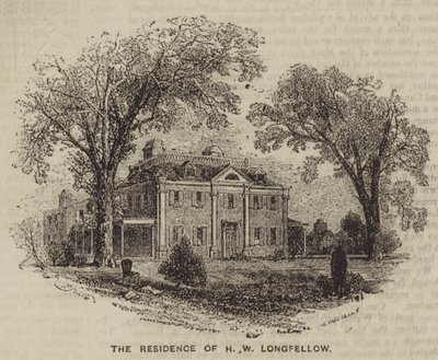 Boligen for H W Longfellow (gravering) af English School