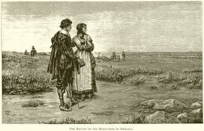 Die Rückkehr der Mayflower nach England von English School