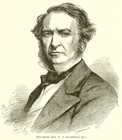 Den højre Hon. W. E. Gladstone, M.P. af English School
