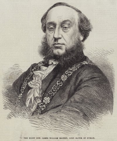 Den højre ærede James William Mackey, overborgmester i Dublin (gravering) af English School