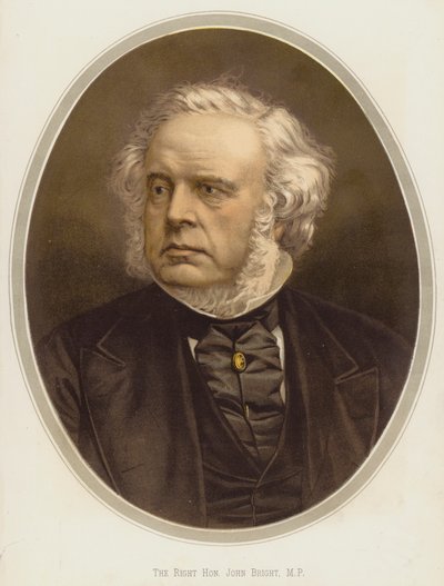 Den højtærede John Bright, MP (kromolitho) af English School