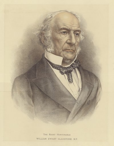 Den rigtige ærede William Ewart Gladstone af English School