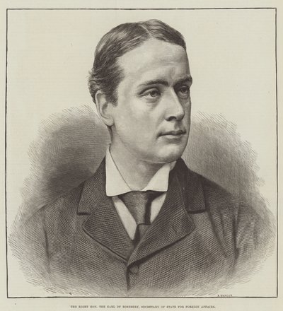 Højre ærede jarl af Rosebery, udenrigsminister (gravering) af English School
