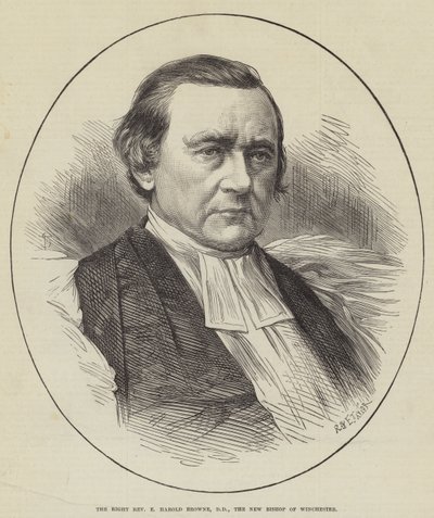 Den højre pastor E Harold Browne, DD, den nye biskop af Winchester (gravering) af English School