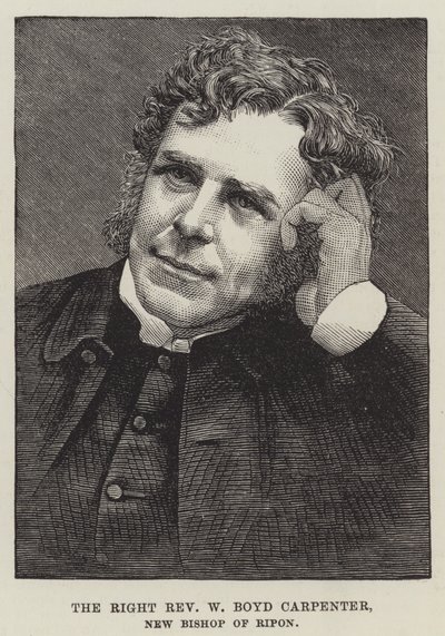 Den rigtige pastor W Boyd Carpenter, ny biskop af Ripon (gravering) af English School