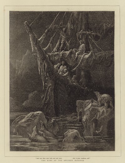 The Rime of the Ancient Mariner (gravering) af English School