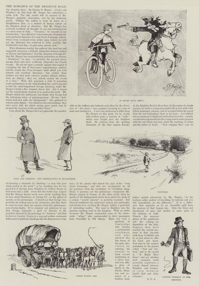 The Romance of the Brighton Road (gravering) af English School