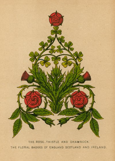 Rosen, Thistle og Shamrock. Blomstermærkerne i England, Skotland og Irland af English School