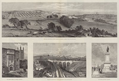 The Royal Agricultural Society Meeting i Plymouth (gravering) af English School