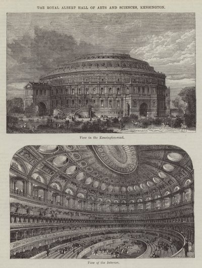 Royal Albert Hall of Arts and Sciences, Kensington (gravering) af English School