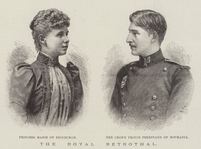 Die königliche Verlobung (Stich) von English School