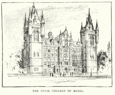 Det Kongelige Musikkonservatorium (gravering) af English School