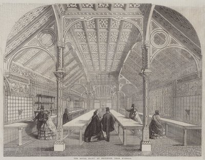 The Royal Dairy i Frogmore, nær Windsor (gravering) af English School