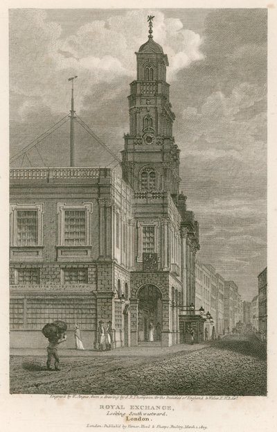 Royal Exchange, London, ser mod sydvest af English School
