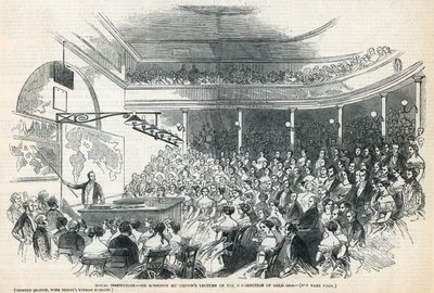 Den kongelige institution. Sir Roderick Murchisons foredrag om distribution af guldmalm af English School