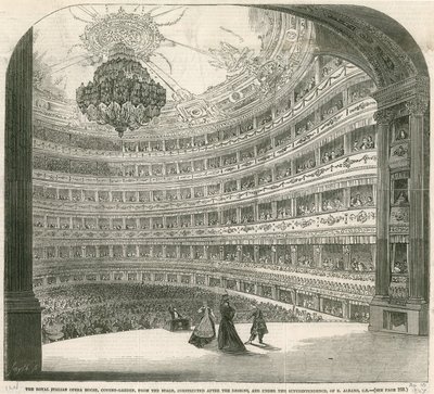 The Royal Italian Opera House, Covent Garden, London af English School