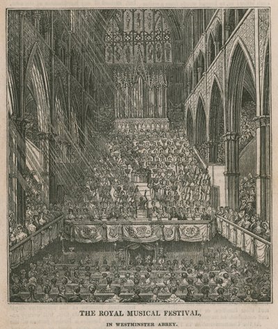 Royal Musical Festival i Westminster Abbey af English School